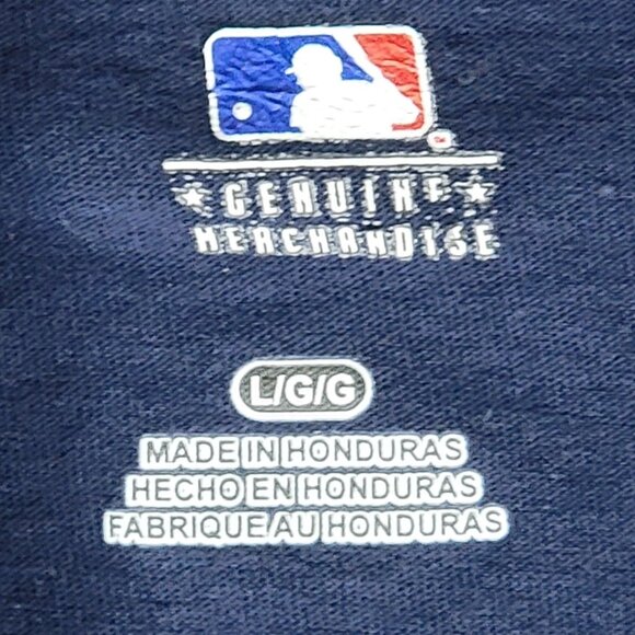 MLB Genuine Merchandise Navy NY Yankees Baseball Short Sleeve Crew Neck Tee - L - Picture 6 of 6